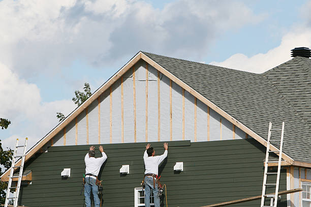 Professional Siding Contractor technician working in Grove City, PA